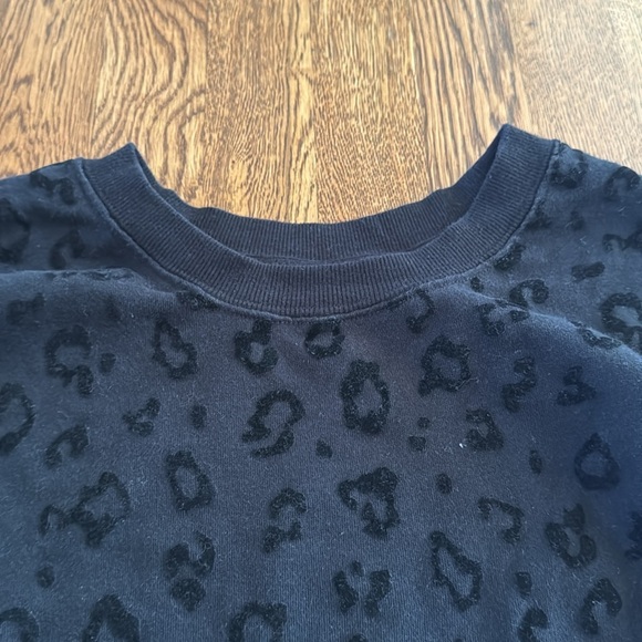 Z Supply Women’s Black Leopard Print Women's Sweater Size Small - Picture 3 of 7
